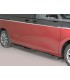Estriberas de tubo negro inox oval para  Volkswagen Multivan T7
