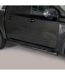 Juego de estriberas laterales de tubo en color negro para Pick up Ford Ranger T9