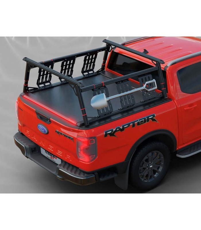 Paneles de Rack exterior alta / Estructura con baca para caja de pick up con tapa Tessera