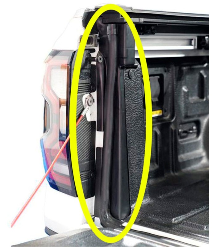 Juntas para sellar el porton de Ford Ranger T9