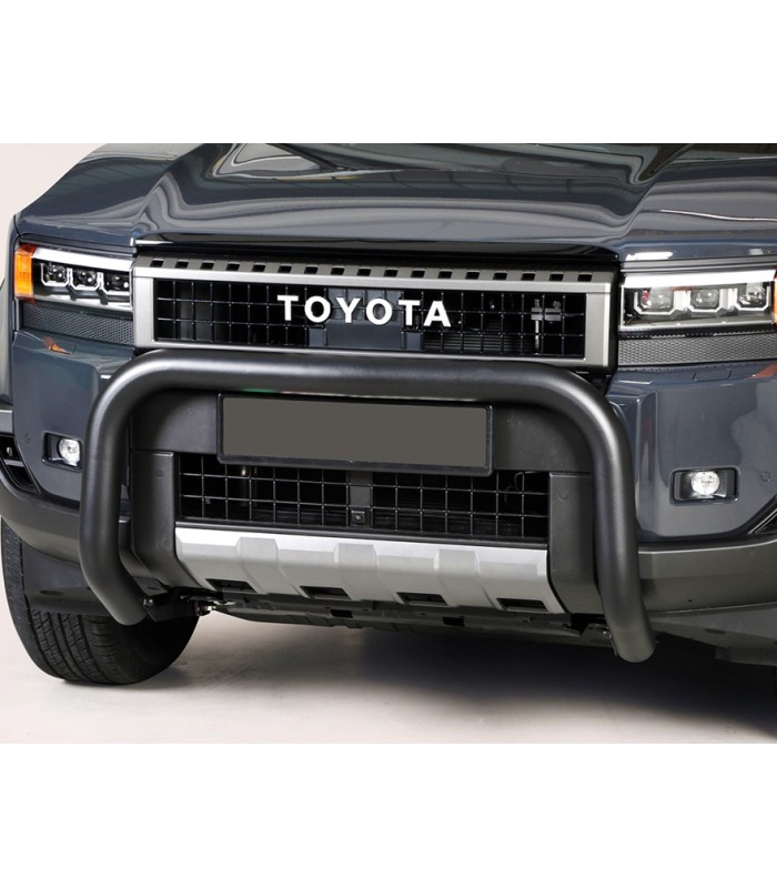 Defensa delantera negra homologable 76mm de Toyota Land Cruiser 250