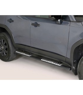 Juego estriberas ovales negras en acero de Toyota Land Cruiser 250