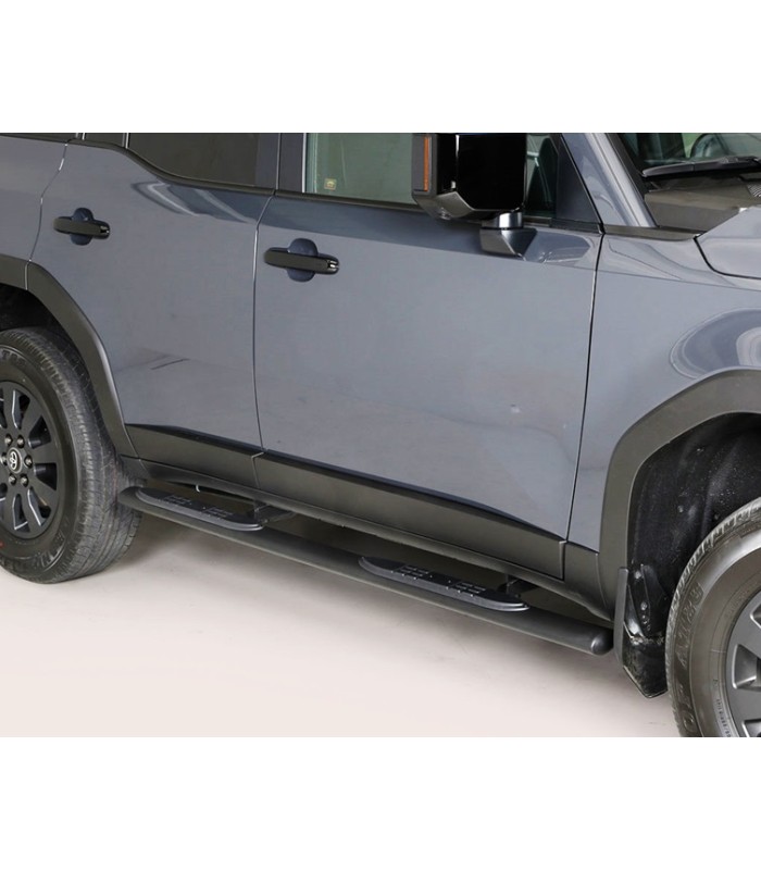 Juego estriberas de ovales  negras de acero de Toyota Land Cruiser 250