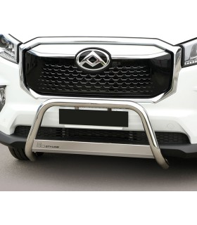 Defensa delantera central en acero  INOX,  homologable CEE para Maxus Deliver 9