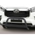 Defensa delantera central en acero negro  INOX,  homologable CEE para Maxus Deliver 9